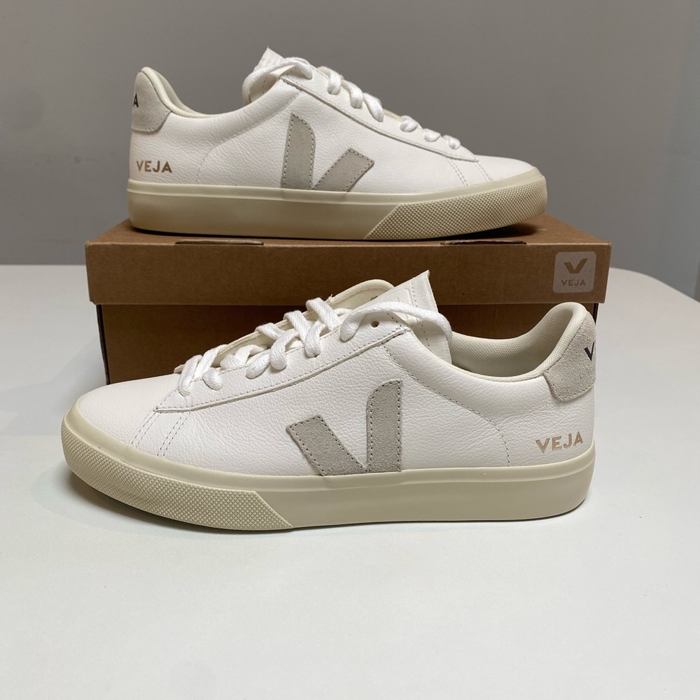 Veja Campo Sneaker Extra White/Natural Suede sz 38.5EU/7.5US New in Box - Picture 4 of 7